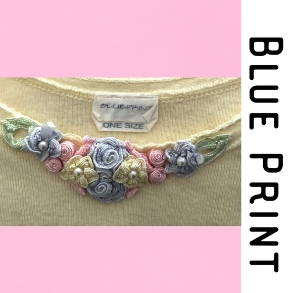 BLUEPRINT Yellow T-SHIRT OS - Picture 3 of 7